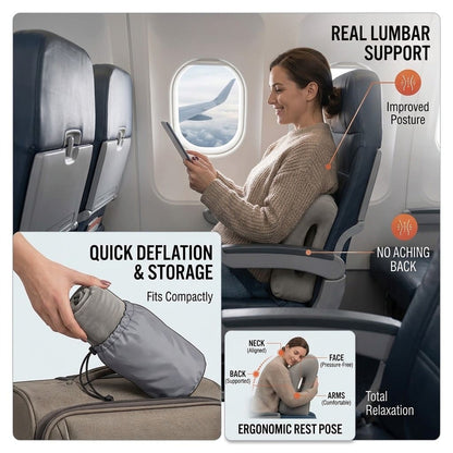 Tezly Portable Inflatable Travel Pillow